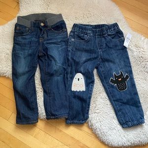 Two pairs of 18 to 24 month baby gap jeans! NWT
